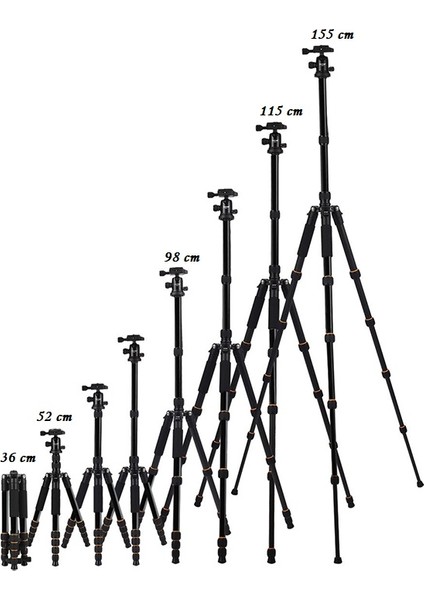 Q666 Profesyonel Tripod & Monopod-13 kg Taşıma Kapasitesi-Çanta/telefon Tutucu ve Kumanda