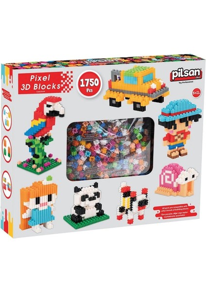 03 616 Pixel 3D Bloklar 1750 Parça