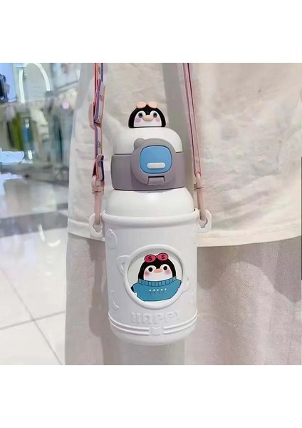 Pipetli Çift Katmanlı Hem Sıcak Hem Soğuk Muhafazalı Termos Sportif Matara fırsatları