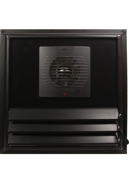 Aspiratörlü (Havalandırma - Fanlı) Mat Siyah - Alüminyum - Yüzeysel Yapıştırma Menfez