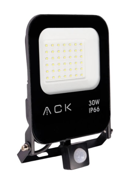 ACK 30 Watt Hareket Sensörlü LED Projektör 3360 Lümen Fotoselli