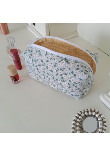 Bahar Papatyası Makyaj Çantası - Büyük Boy modelleri