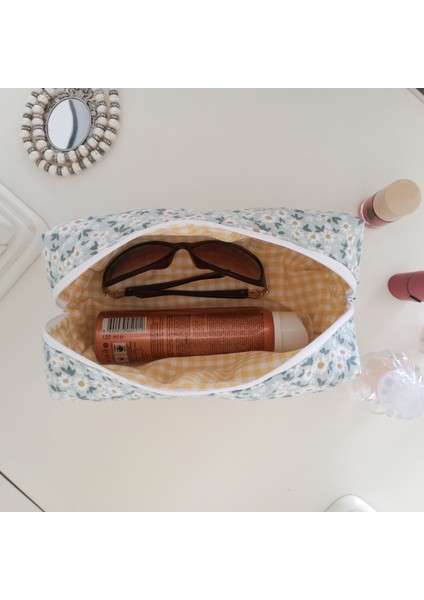 Bahar Papatyası Makyaj Çantası - Büyük Boy fırsatları