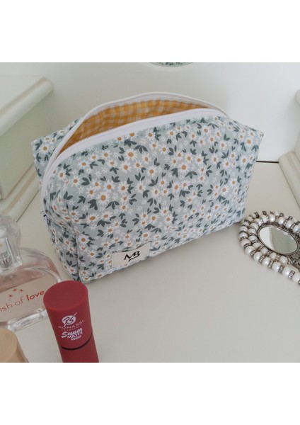 Bahar Papatyası Makyaj Çantası - Büyük Boy