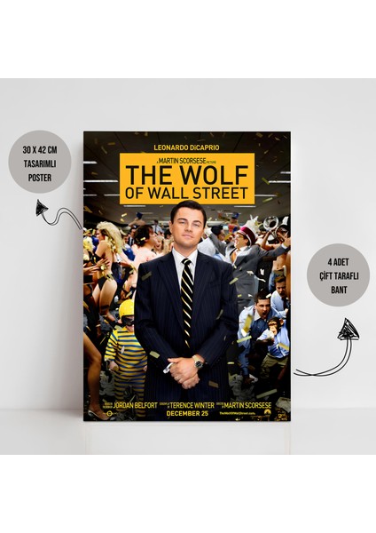 The Wolf Of Wall Street Movie Tasarımlı Poster Para Avcısı Film Posteri Oda Dekoru Tasarım