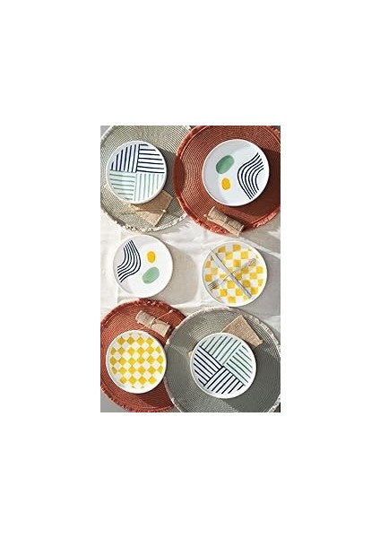 Seramik Modern Özel Tasarım 10 Parça 4 Kişilik Kahvaltı Takımı