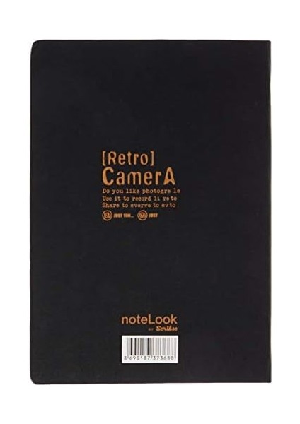 Scrikss Tekstil Kapak Çizgili Defter B5 Sarı