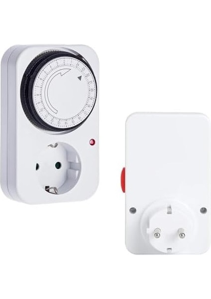 Zaman Ayarlı Duvar Priz, 24 Saat Programlama, Min. 30 Dk, 3500W, 16A