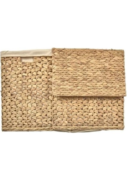 El Yapımı Doğal Hasır Katlanabilir Kirli Çamaşır Sepeti, Modern Balıksırtı Desenli Çamaşır Sepeti, Katlananır Yer Kaplamayan Rattan Kirli Çamaşır Sepeti (44X34CMYÜKSEKLIK 54CM) fiyatları