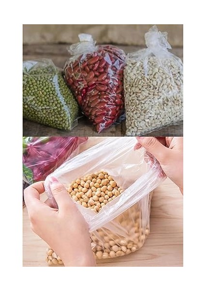 Şeffaf Naylon 5 Lik 30X52 Cm. Bakkaliye Poşeti Torbası - 1 Kg. - Ort. 85 Adet - 1 Paket