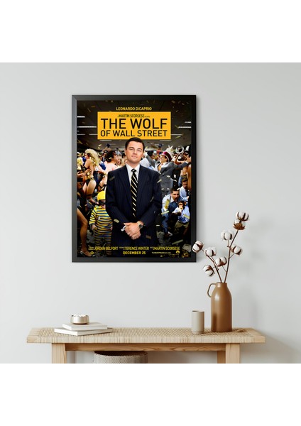 The Wolf Of Wall Street Movie Film Çerçeveli Poster Tablo Leonardo Di Caprio Para Avcısı Film Dekor modelleri