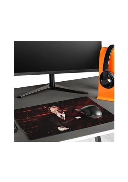 Mustafa Kemal Atatürk Tasarımlı 40X30 Mousepad - Mouse Pad - Fare Altlığı