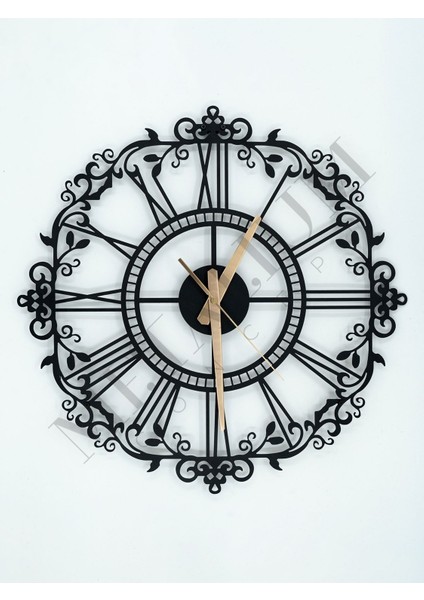 Dekoratif Roma Rakamlı Ferforje Metal Duvar Saati 60X60CM fiyatları