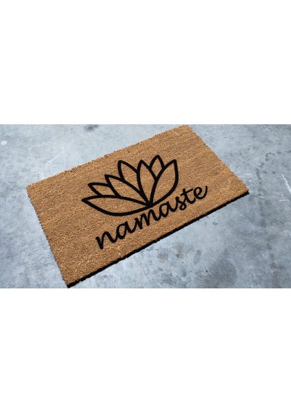 Namaste Lotus 70X40 cm Kapı Önü Koko Kıl Paspas