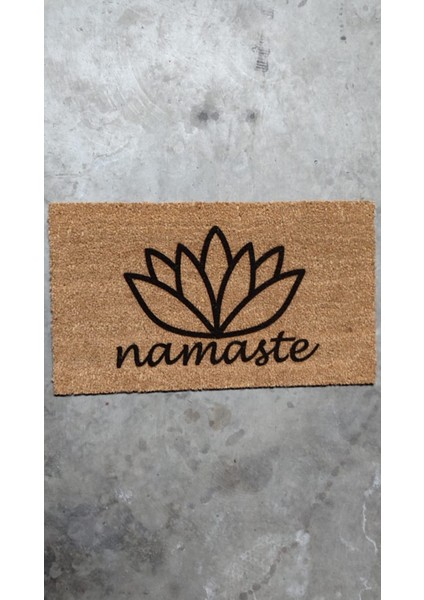 Namaste Lotus 70X40 cm Kapı Önü Koko Kıl Paspas