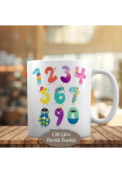 Rengarenk Sayılar Kupa Bardak HEDIYELIK-23-2147823080