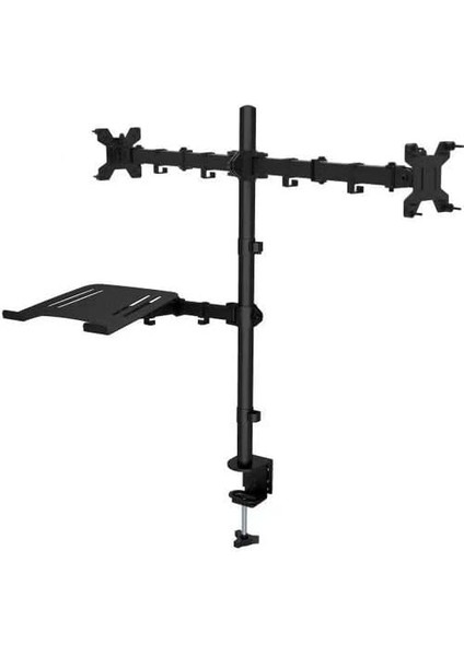 EF75 Steel Design 2-8 kg Triple Kol Asansörlü 13"-27" Monitör&10-17" Laptop Standı modelleri