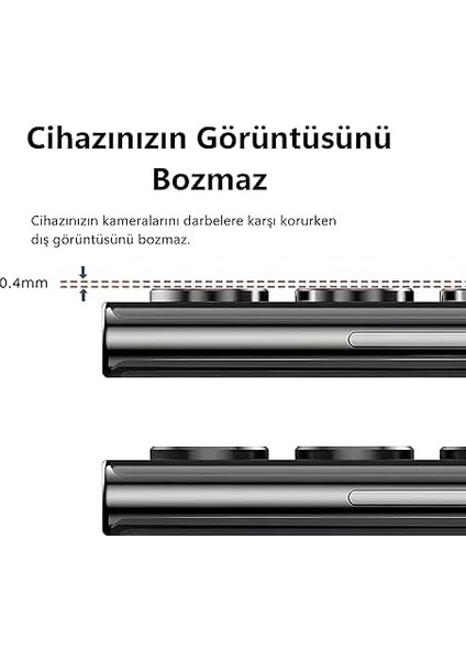 Samsung Galaxy S23, S23 Plus Uyumlu Kamera Koruyucu Gold fiyatları