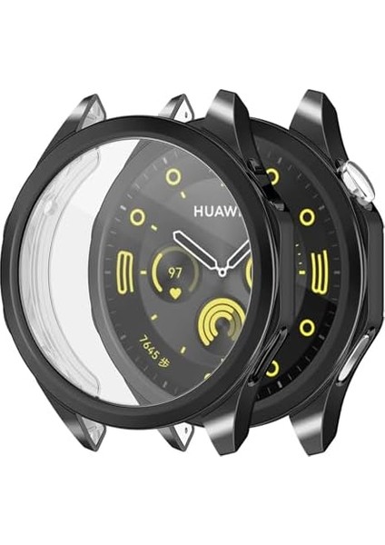 Huawei Watch Gt5 46MM Kılıf 360 Full Round Soft Silicone Siyah [watch Gt5 46MM ile Uyumlu Kılıf - Siyah] fiyatları