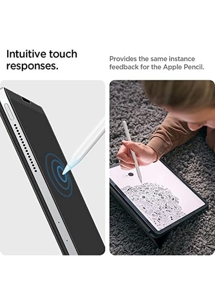 iPad Pro 11'' (2022 / 2021 / 2020 / 2018) / iPad Air 10.9"(2022 / 2020) Defter Kağıt Hissiyatlı Ekran Koruyucu Paper Touch Hd - AFL03001 modelleri