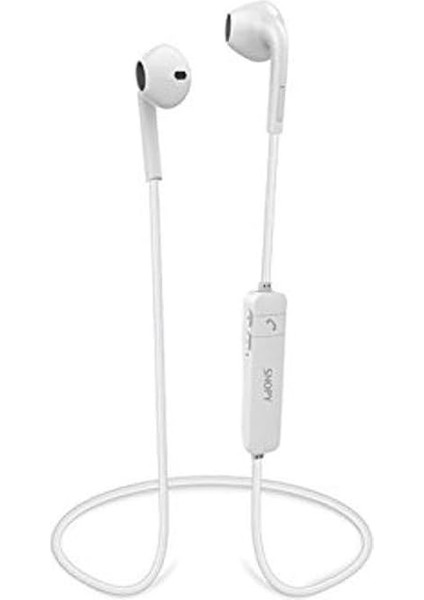 Snopy SN-BT160 Elysium Beyaz Mobil Telefon Uyumlu Bluetooth Kulak Içi Kulaklık & Mikrofon