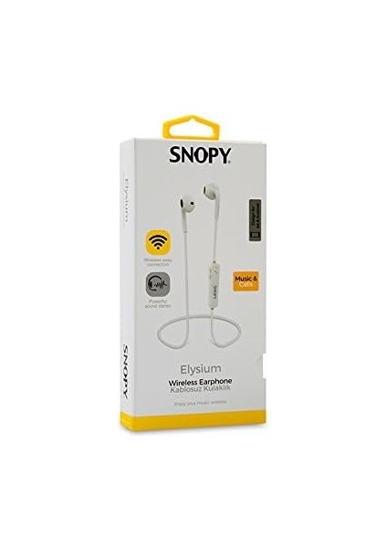 Snopy SN-BT160 Elysium Beyaz Mobil Telefon Uyumlu Bluetooth Kulak Içi Kulaklık & Mikrofon modelleri