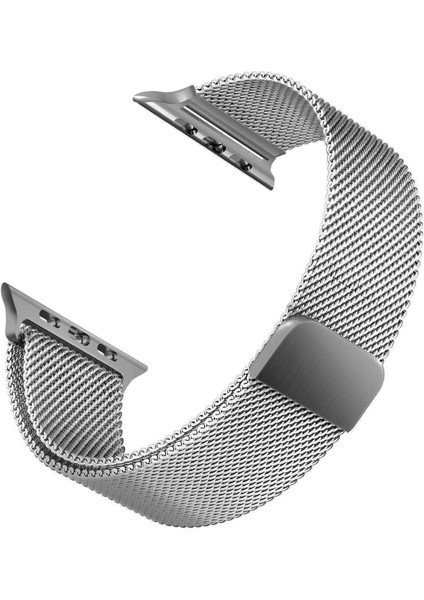 Apple Watch 3 38MM Için Kordon Luxe Metal Twist Gümüş [watch Series 3 38MM ile Uyumlu Kordon - Gümüş]