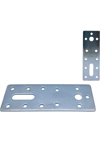 4 Adet Düz Birleştirme Demiri 2X40X120MM - Düz Metal Montaj Tamir Plakası - Mobilya, Dolap, Raf, Masa, Sandalye, Kitaplık, Ahşap Kenar Köşe Bağlantı Sabitleme Aparatı - Düz Gönye Köşebent