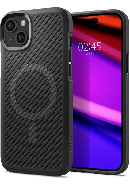 iPhone 15 Plus Kılıf Core Armor Magfit Magsafe Özellikli Matte Black - ACS06455