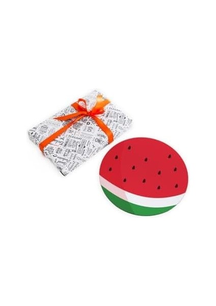 Karpuz Desenli Yuvarlak Mouse Pad - Mousepad - Mouse Pad - Fare Altlığı