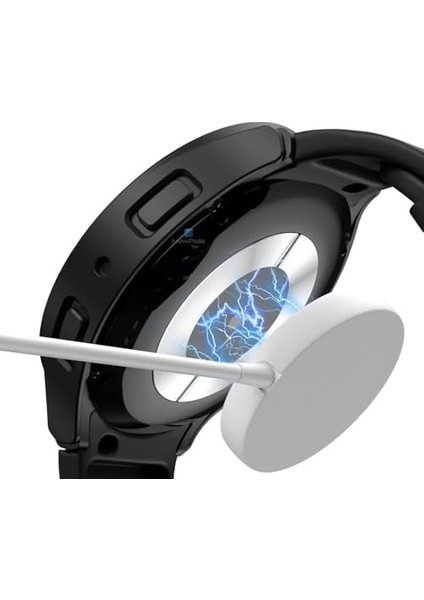 Galaxy Watch Fe 5 4 40MM Için Watch Ekran Koruyucu Tam Kaplayan Watch Kasa Koruyucu Kılıf Yüksek Hassasiyetli Kılıf Samsung Watch 4 5 Fe 40MM ile Uyumludur (Siyah)