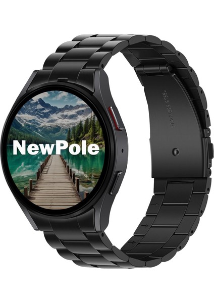 Samsung Galaxy Watch 7/6/5/4/fe 44MM 40MM/ Watch 6 Classic 47MM 43MM/WATCH 5 Pro 45MM ile Uyumlu Kordon Baklalı Çelik Kordon Kopma Karşıtı 20MM Kordon