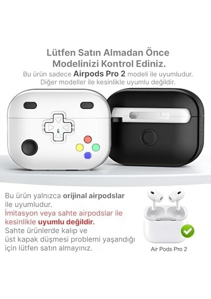 Airpods Pro 2 ile Uyumlu Gaming Serisi Hybrid Tasarım Kılıf - Iç Kısmı Tpu - Dış Kısmı Polikarbonat - Kenarları Fiber Karbon Kaplama Premium Tasarım ve Mükemmel Koruma (Beyaz, Airpods Pro 2) fiyatları