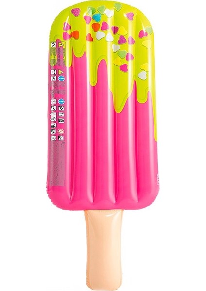 Dondurma Deniz Yatağı - Dondurma Şişme Deniz Yatağı - Renkli Dondurma Deniz Yatağı Ice Cream Deniz Yatağı 191X76 Cm.