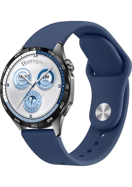 Huawei Watch Gt4 46MM/WATCH 4 Pro 46MM/ULTIMATE 46MM/GT3 46MM/GT3 Pro 46MM/GT2 46MM/GT2 Pro 46MM Ile Uyumlu Pürüzsüz Yumuşak Dokulu Esnek ve Dayanıklı Tasarım 22MM Silikon Kordon