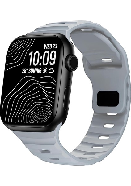 Watch Uruchı Yumuşak Silikon Su Geçirmez Watch Band, Apple Watch Ultra Kordonları ile Uyumlu 49/45/44/42/41/40/38MM, Iwatch Serisi 8 7 6 5 4 3 2 1 Se Ultra Için Erkek Kadın Spor Kordonu