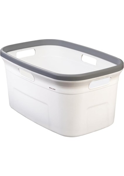 Dört Taraftan Tutulabilen Çamaşır Sepeti - 20 Litre Çamaşır Selesi - Kirli Çamaşır Sepeti - Pp+