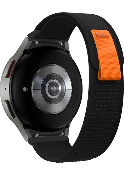 Samsung Galaxy Watch 7/6/5/4/fe Serisi (40MM/44MM) Watch 6/4 Classic (47MM/43MM/42MM) Samsung Watch 5 Pro 45MM Için Hafif ve Bileği Rahatsız Etmeyen 20MM Kavisli Trail Loop Kumaş Kordon