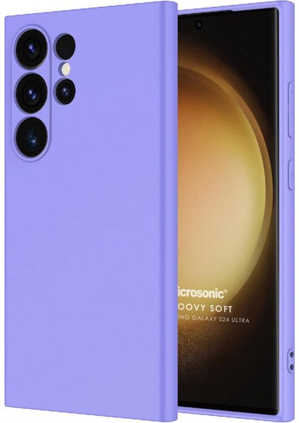 Samsung Galaxy S25 Ultra Kılıf Groovy Soft Lila [galaxy S25 Ultra ile Uyumlu Kılıf - Lila]