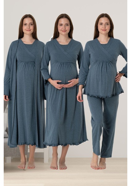 Antrasit Hamile Lohusa Set