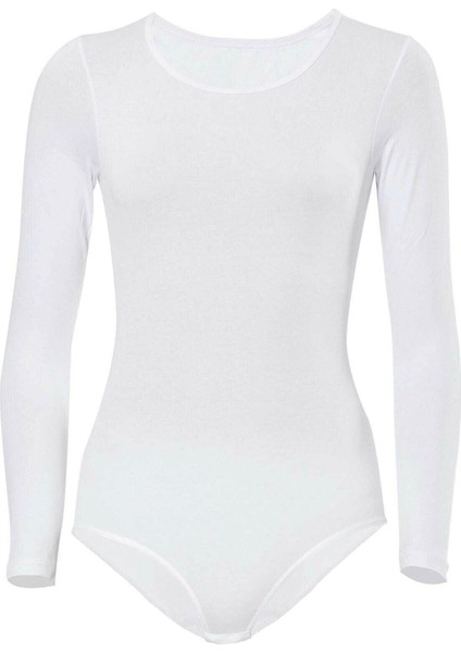 Likralı Uzun Kollu Body 4058