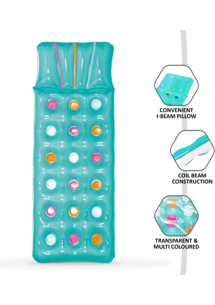 Bardaklı Deniz Yatağı - Bardaklı Havuz Yatağı - Bardaklı Şişme Deniz Yatağı - Şişme Yatak 188X71 Cm. indirimleri