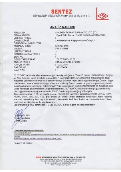 Fermo Ahşap Alev Önleyici 1 kg