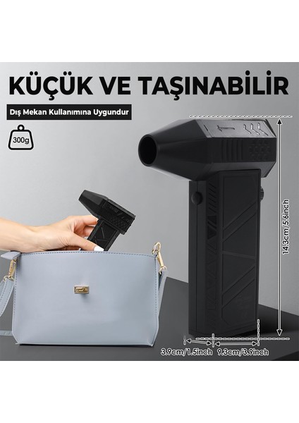 Mini Turbo Hava Tabancası Jet Fan 130000 Rpm Yüksek Hızlı Kanal Fanı ve Güçlü Hava Üfleyici fırsatları