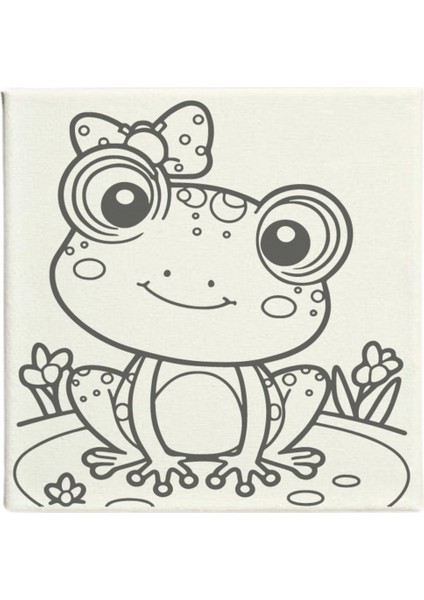 Okul Etkinliği-2'li Tuval Boyama Seti. 20X20 cm Uv Baskı 6 Akrilik Boya 1 FIRÇA-MODEL-397 fiyatları