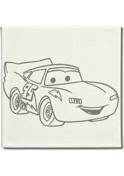 Okul Etkinliği-2'li Tuval Boyama Seti. 20X20 cm Uv Baskı 6 Akrilik Boya 1 FIRÇA-MODEL-324 modelleri