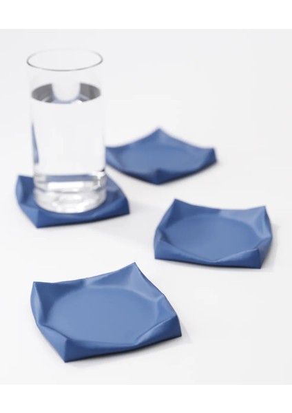 2'li Yastık Şeklinde Bardak Altlığı