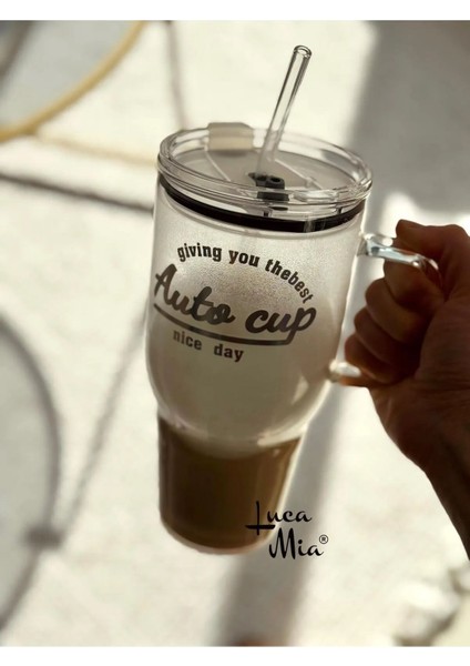 Laletta Mika Kapaklı Cam Pipetli Cam Termos/bardak 1200 ml fiyatları