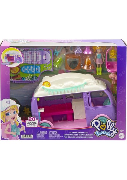 Mattel JCC32 Polly Pocket Eğlenceli Karavan Oyun Seti