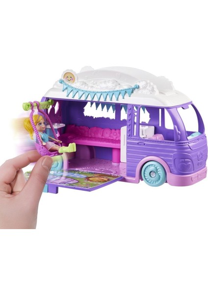 Mattel JCC32 Polly Pocket Eğlenceli Karavan Oyun Seti